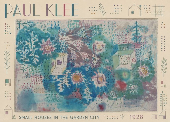 Paul Klee Small Houses in the Garden City No2 - Plakat