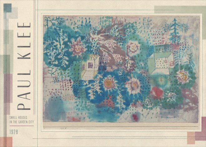 Paul Klee Small Houses in the Garden City No3 - Plakat