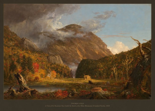 Thomas Cole A View of the Mountain Pass Called the Notch of the White Mountains (Crawford Notch) I No5 - Plakat