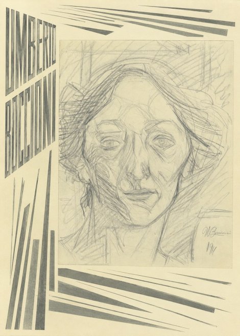 Umberto Boccioni Head of a Woman No4 - Plakat