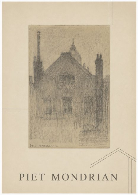 Piet Mondrian House Study No1 - Plakat