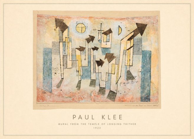 Paul Klee Mural from the Temple of Longing Thither No4 - Plakat