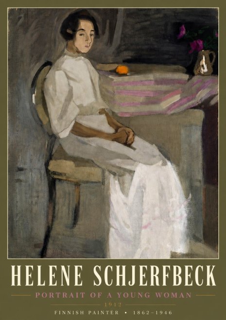 Helene Schjerfbeck Portrait of a Young Woman No3 - Plakat