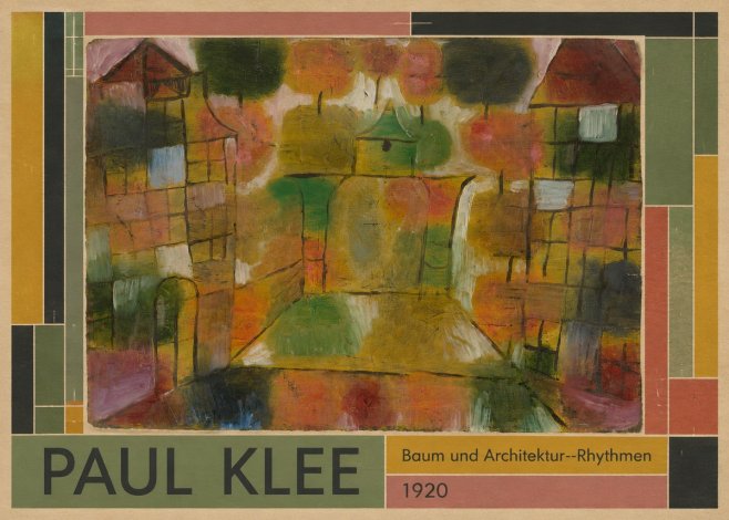 Paul Klee Baum Und Architektur--rhythmen No1 - Plakat