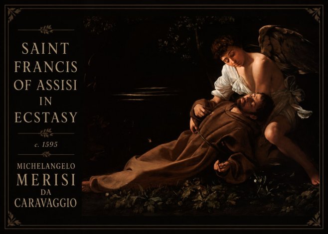 Michelangelo Merisi da Caravaggio Saint Francis of Assisi in Ecstasy No4 - Plakat