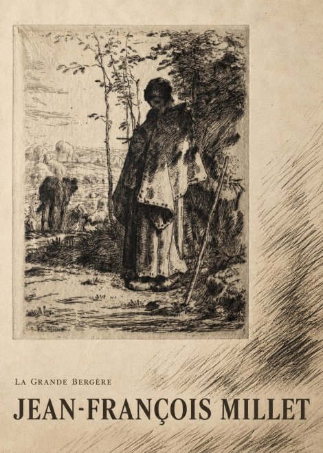 Jean-François Millet La Grande Bergère No4 - Plakat