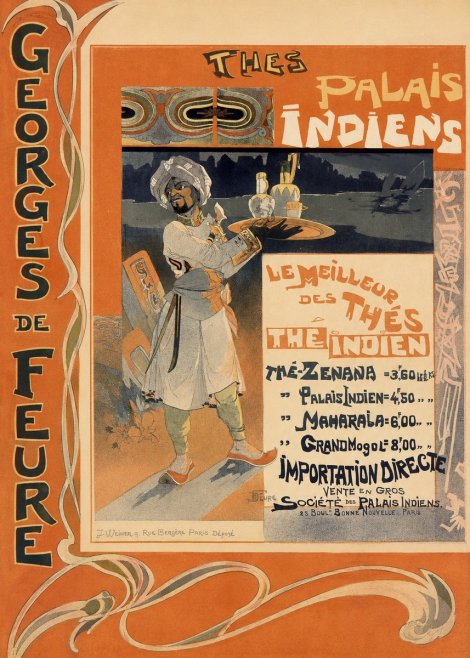 Georges de Feure Thés Palais Indien No2 - Plakat