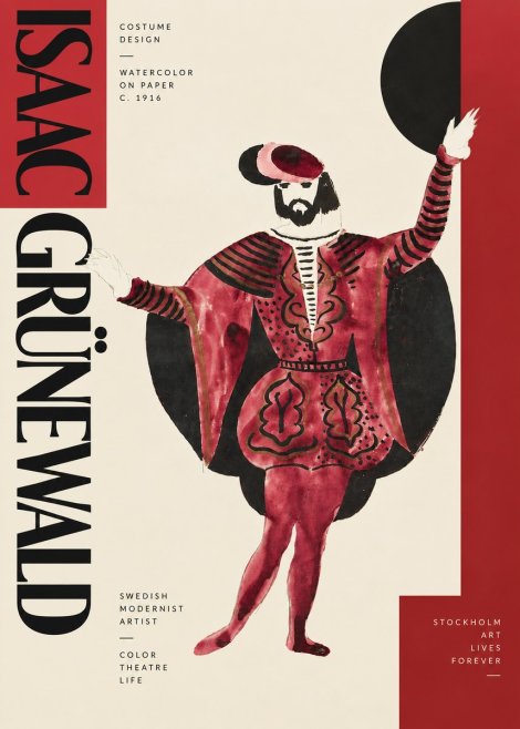 Isaac Grünewald Costume Design II No4 - Plakat