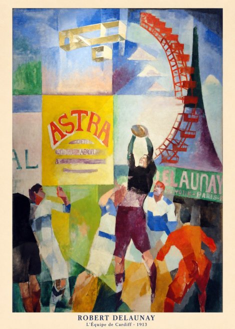 Robert Delaunay L'équipe De Cardiff - 1913 No5 - Plakat