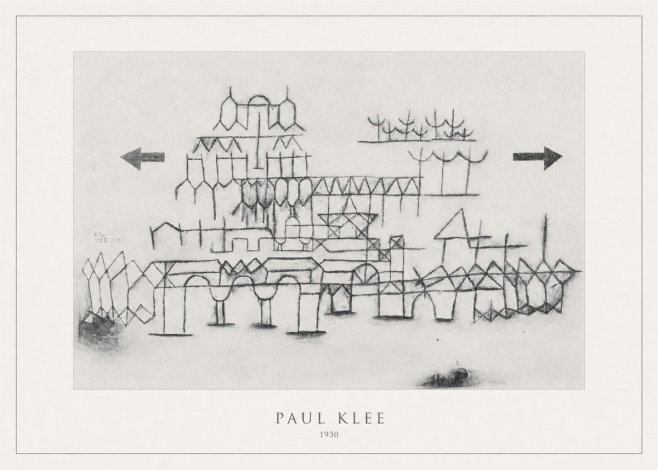 Paul Klee Architektur No4 - Plakat