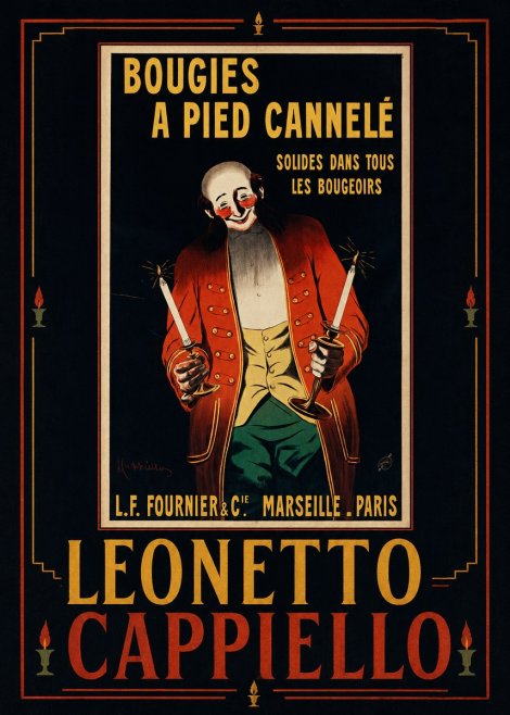 Leonetto Cappiello Bougies a Pied Cannelé No5 - Plakat
