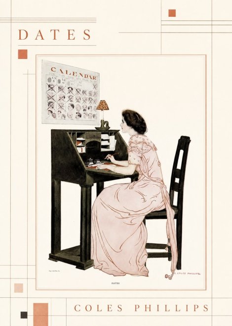 Coles Phillips Dates No4 - Plakat