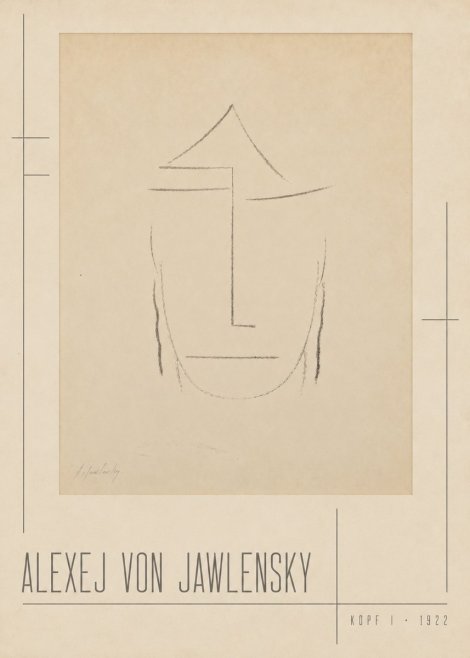 Alexej von Jawlensky Kopf I No2 - Plakat