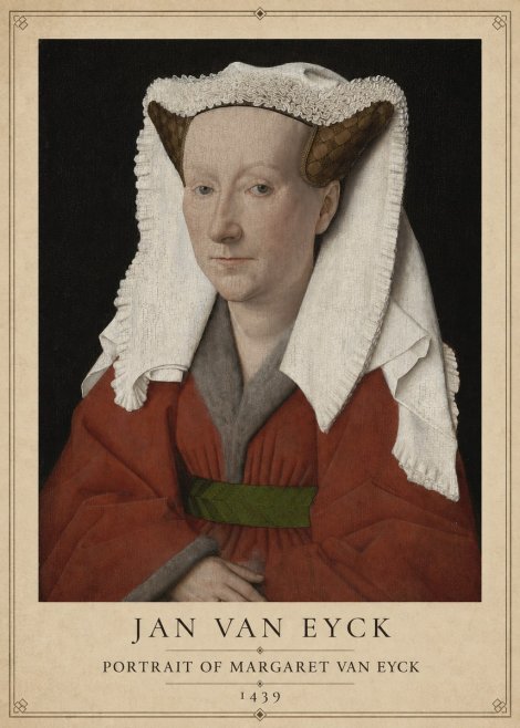 Jan van Eyck Portrait of Margaret Van Eyck I No1 - Plakat