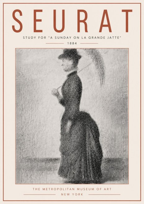 Seurat Study for "a Sunday on La Grande Jatte" No6 - Plakat