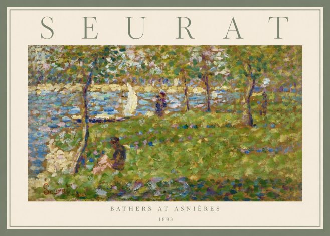 Seurat Bathers at Asnières I No2 - Plakat
