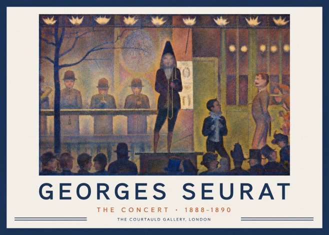Seurat The Concert No2 - Plakat