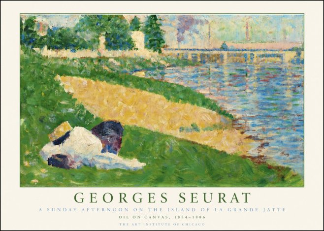 Seurat A Sunday Afternoon on the Island of La Grande Jatte No2 - Plakat