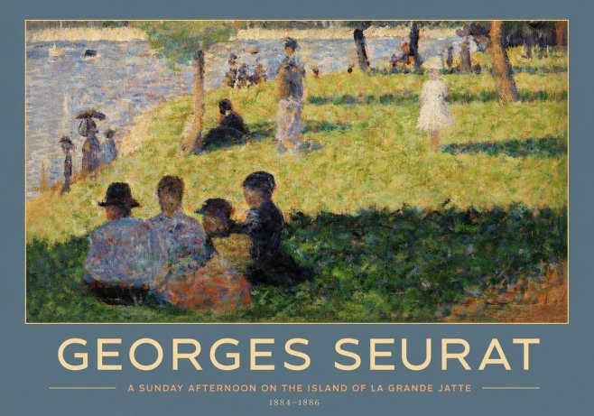 Seurat A Sunday Afternoon on the Island of La Grande Jatte IV No2 - Plakat