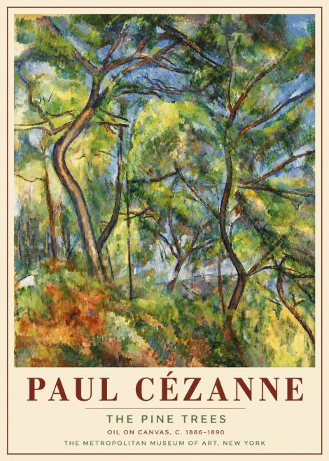 Paul Cézanne The Pine Trees No6 - Plakat