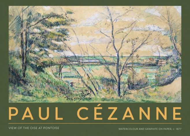 Paul Cézanne View of the Oise at Pontoise I No3 - Plakat