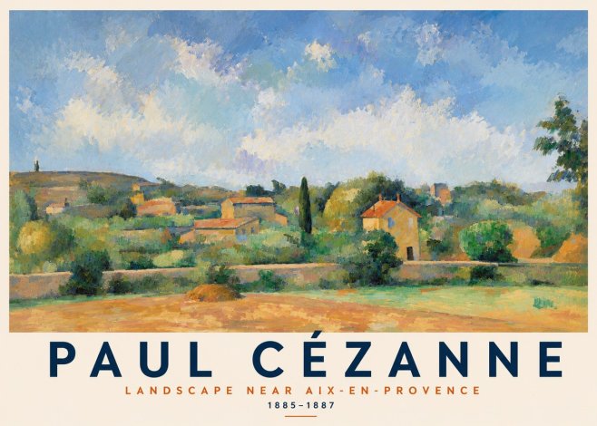 Paul Cézanne Landscape Near Aix-en-provence I No2 - Plakat