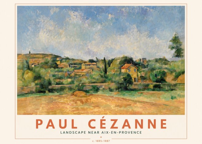 Paul Cézanne Landscape Near Aix-en-provence I No4 - Plakat