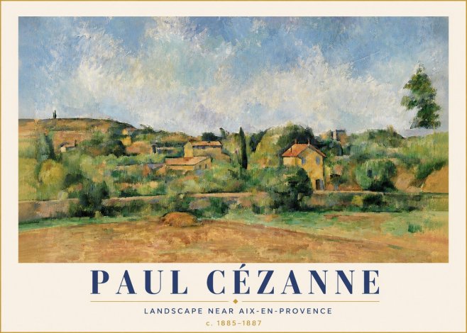 Paul Cézanne Landscape Near Aix-en-provence I No5 - Plakat