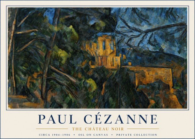 Paul Cézanne The Château Noir No4 - Plakat