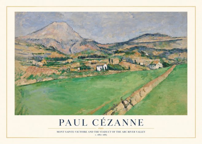 Paul Cézanne Mont Sainte-victoire and the Viaduct of the Arc River Valley No1 - Plakat
