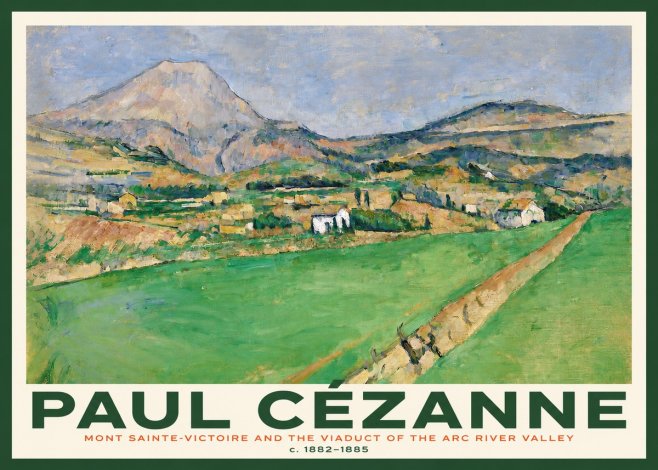 Paul Cézanne Mont Sainte-victoire and the Viaduct of the Arc River Valley No3 - Plakat