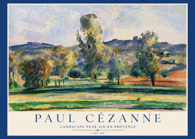 Paul Cézanne Landscape Near Aix-en-provence II No3 - Plakat