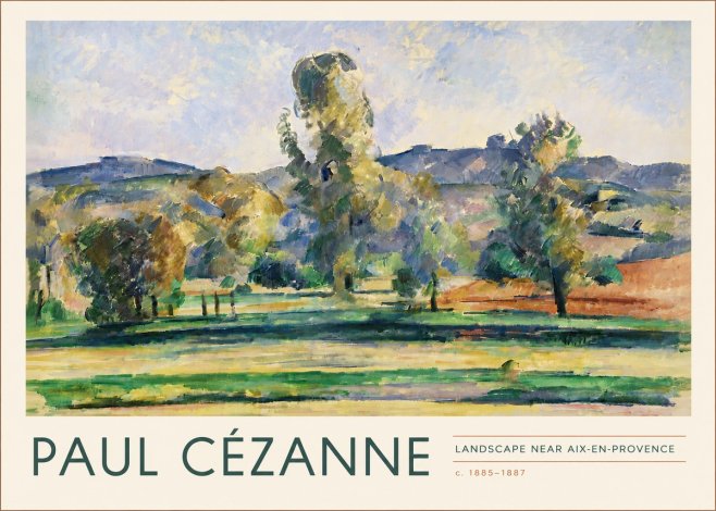 Paul Cézanne Landscape Near Aix-en-provence II No4 - Plakat