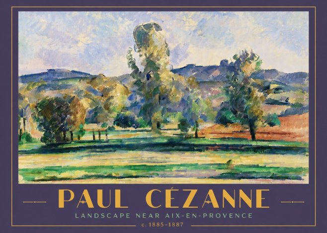 Paul Cézanne Landscape Near Aix-en-provence II No5 - Plakat