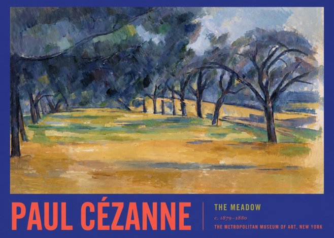Paul Cézanne The Meadow No2 - Plakat