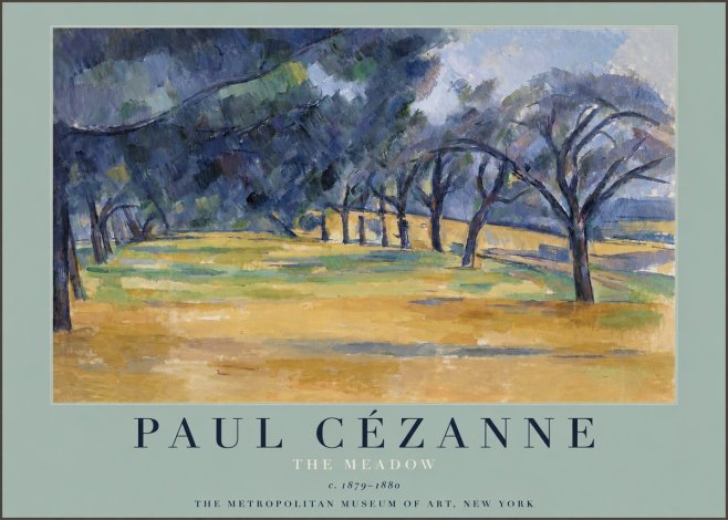 Paul Cézanne The Meadow No3 - Plakat