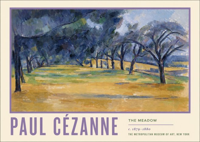 Paul Cézanne The Meadow No5 - Plakat