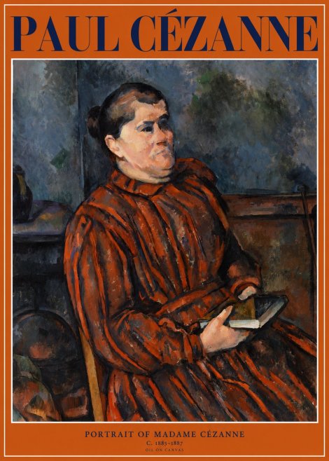 Paul Cézanne Portrait of Madame Cézanne I No1 - Plakat
