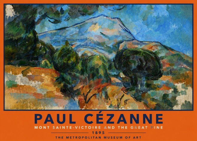 Paul Cézanne Mont Sainte-victoire and the Great Pine No5 - Plakat