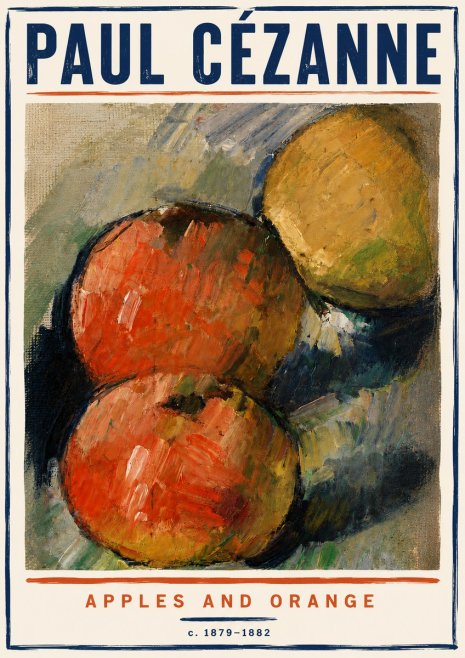 Paul Cézanne Apples and Orange No6 - Plakat