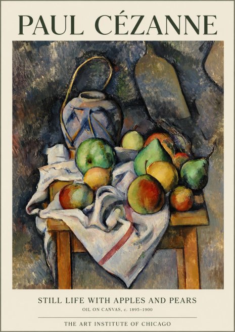 Paul Cézanne Still Life with Apples and Pears No1 - Plakat