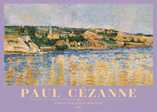 Paul Cézanne View of the Oise at Pontoise II No5 - Plakat