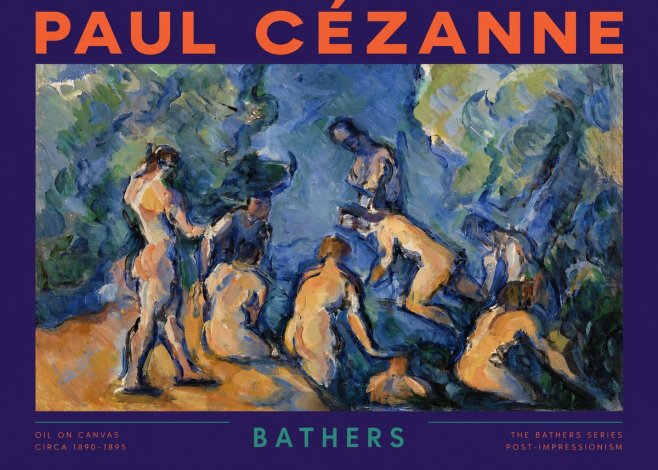 Paul Cézanne Bathers I No2 - Plakat