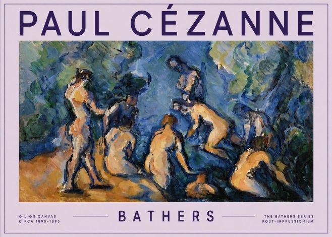 Paul Cézanne Bathers I No5 - Plakat