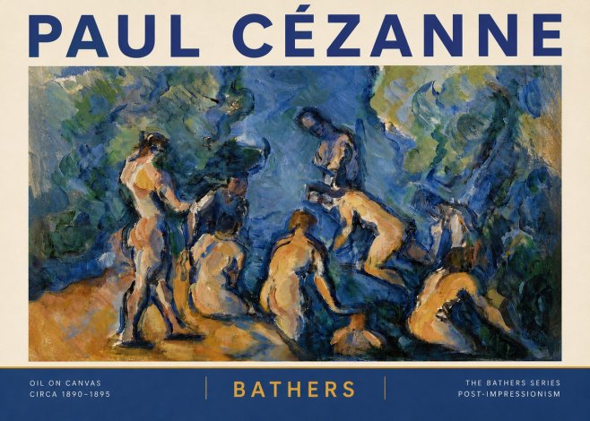 Paul Cézanne Bathers I No6 - Plakat