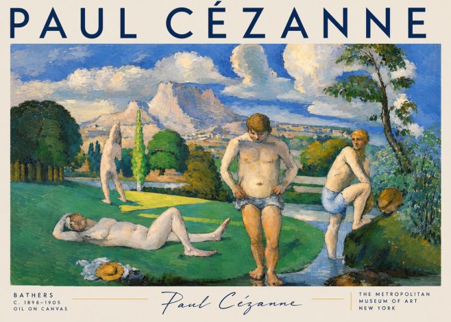 Paul Cézanne Bathers II No3 - Plakat