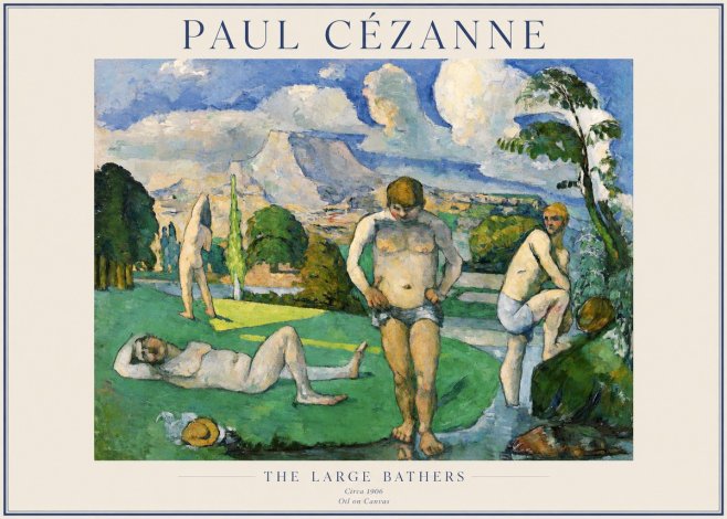 Paul Cézanne Bathers II No5 - Plakat