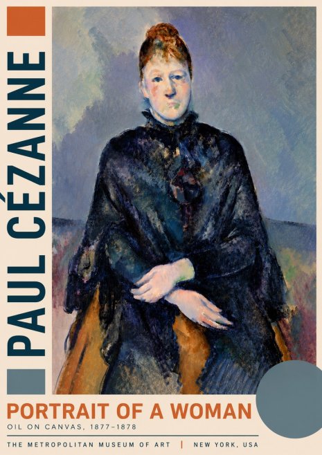 Paul Cézanne Portrait of a Woman I No3 - Plakat