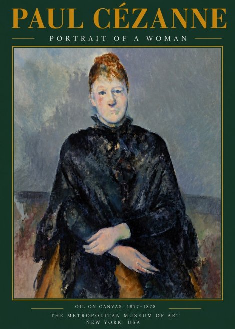 Paul Cézanne Portrait of a Woman I No5 - Plakat