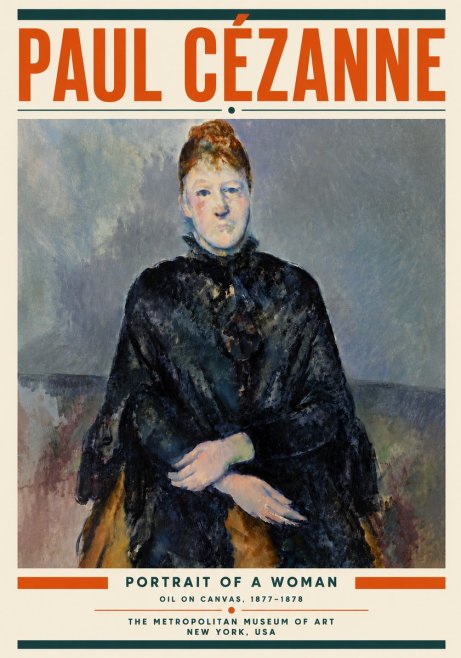 Paul Cézanne Portrait of a Woman I No6 - Plakat